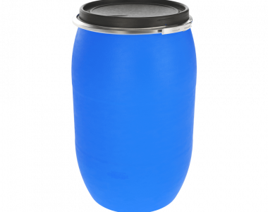 Бочка синяя, пластиковая - 127 литров